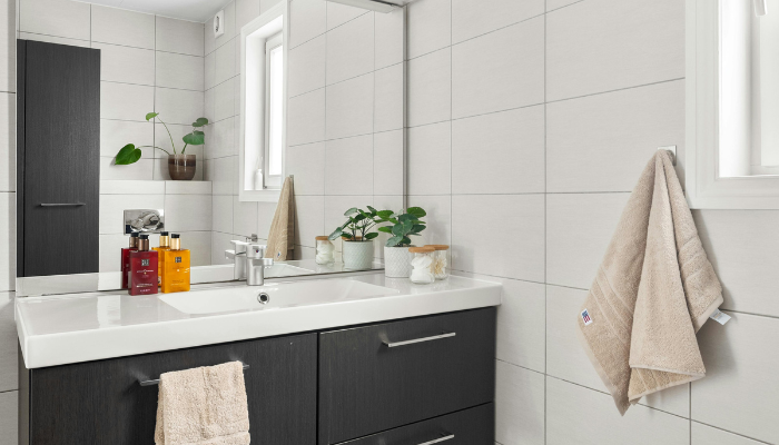 リフォームしてきれいになった洗面台