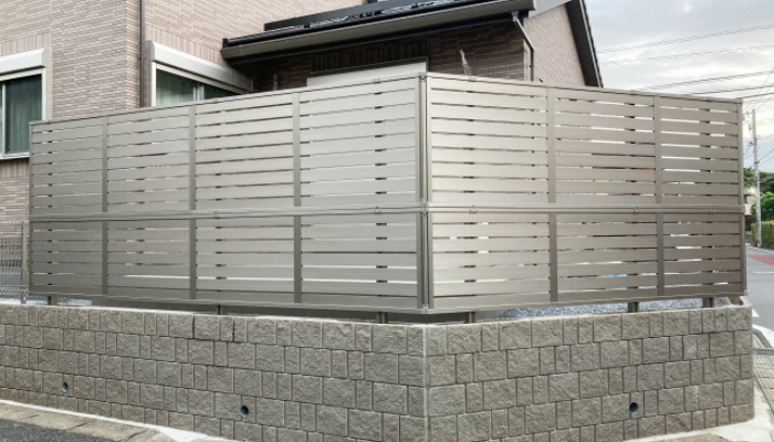 リフォームされたフェンス