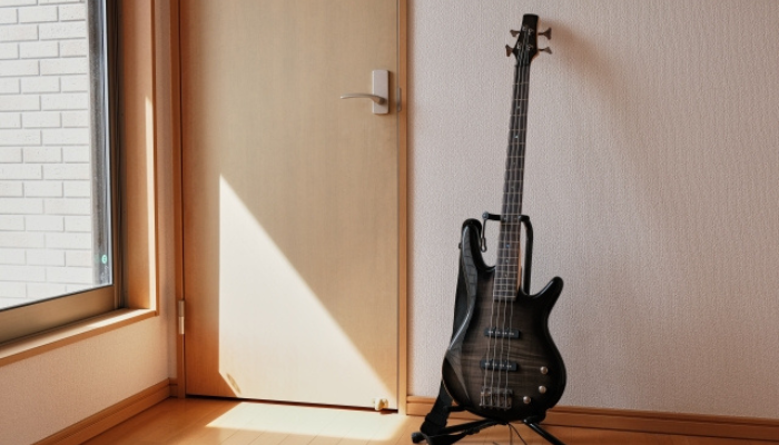 防音室とギター