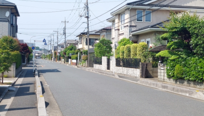 さいたま市内の閑静な住宅街