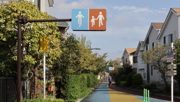 府中市の住宅街